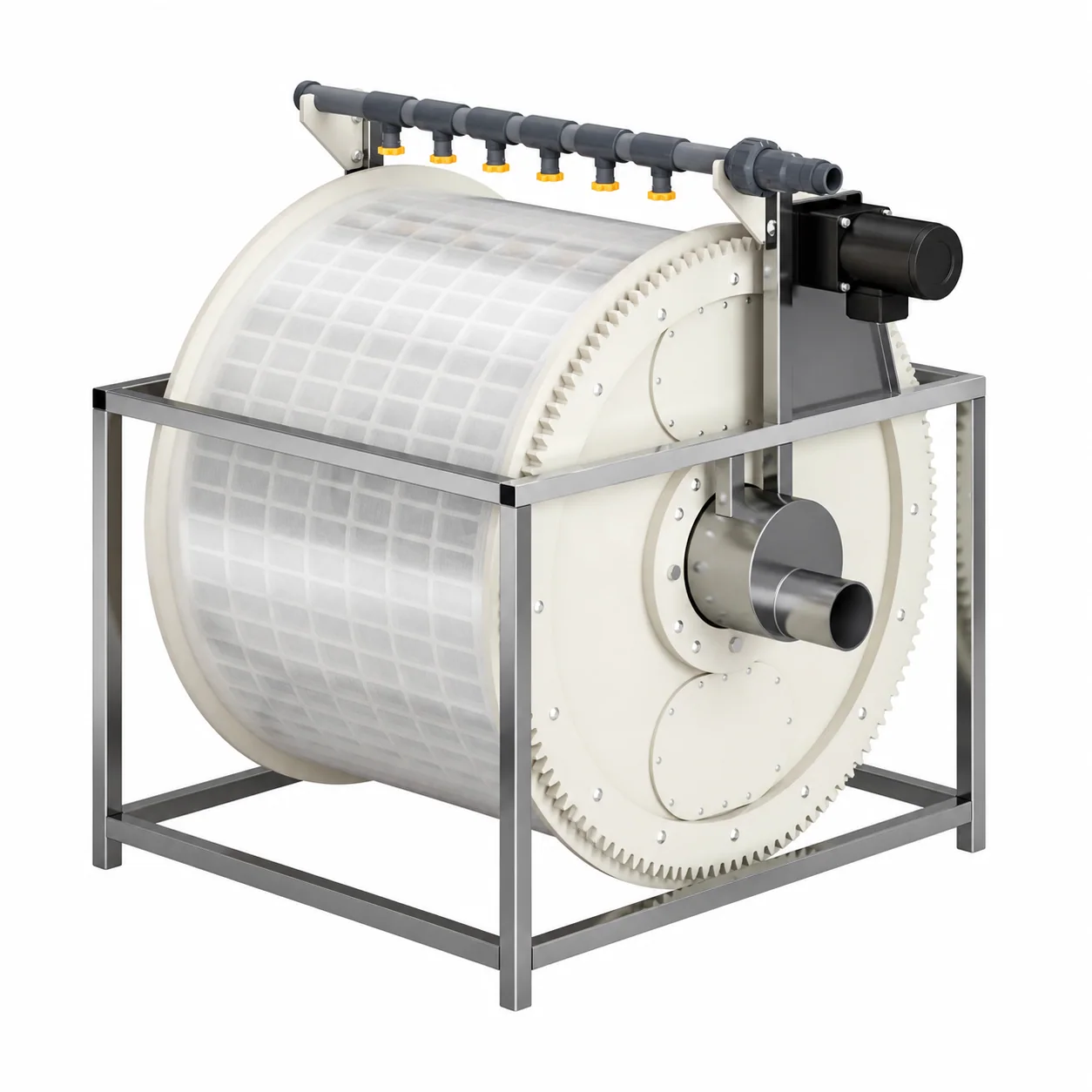 Standard submerged microfilter with intelligent backwash system