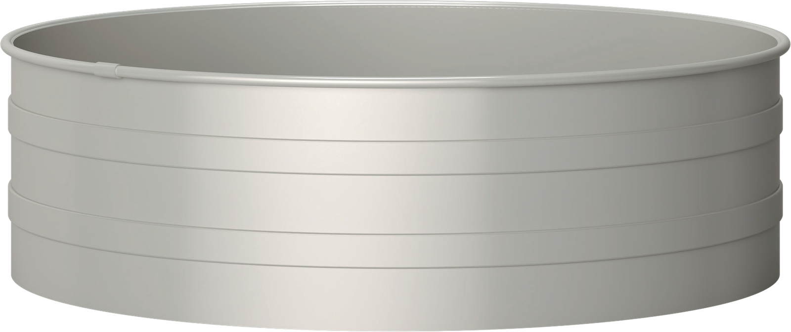 Wide round PP fish farming tank with reinforcing bands